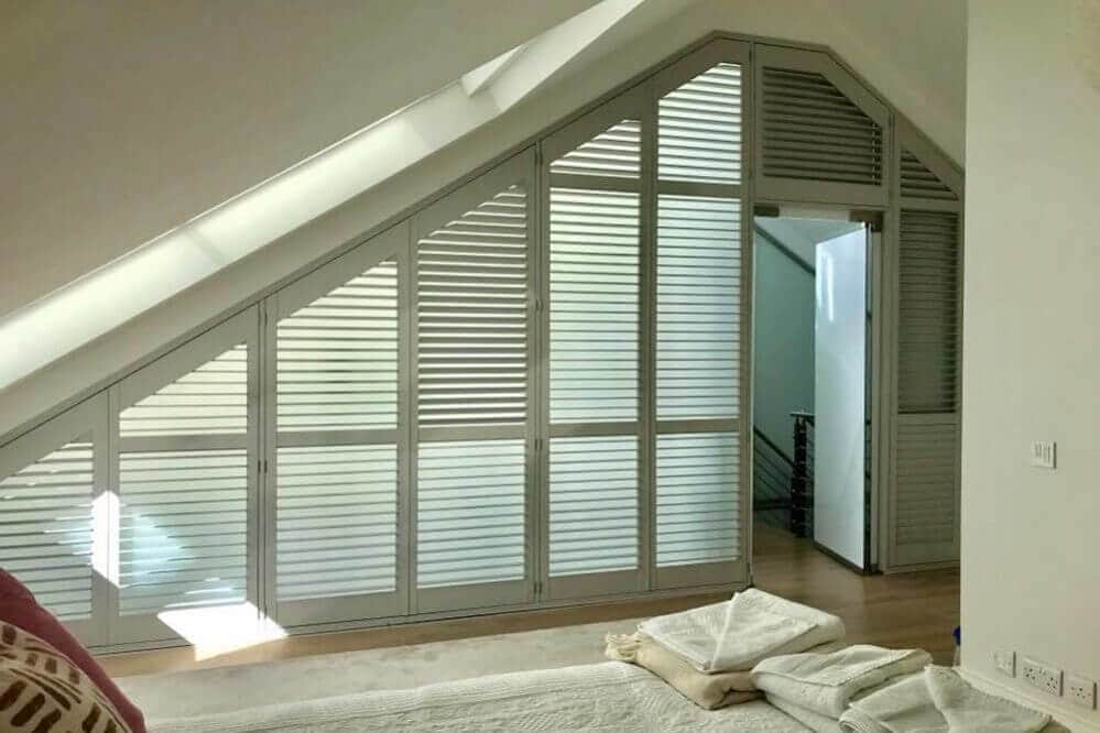 Shaped window shutters