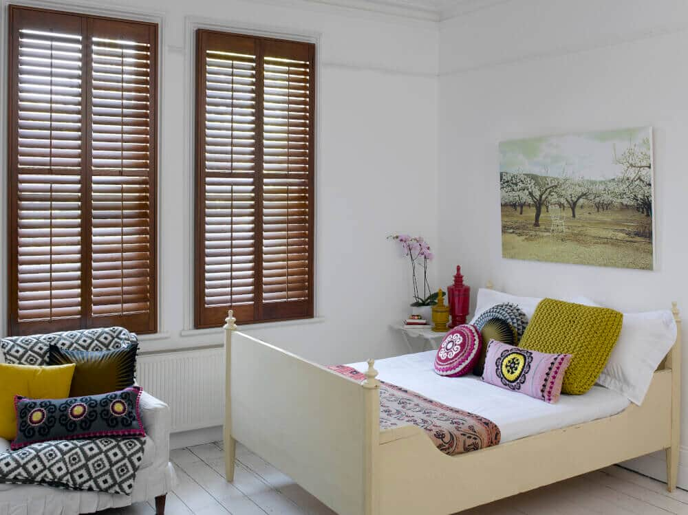 Bedroom Hardwood Shutters