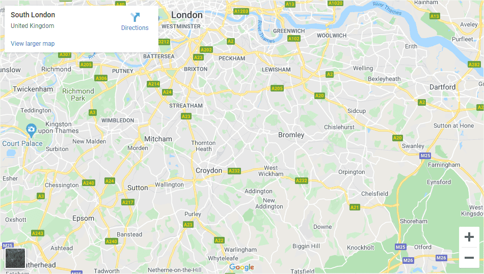 South London - Inshutters Maps