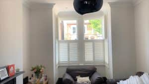 Living Room Tier-on-Tier Shutters