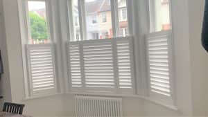 Cafe Style Bay Window Shutters