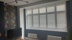 Living Room Hardwood Shutters