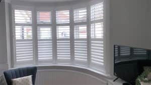 Living Room Bay Window Shutters