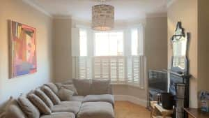 Tier-on-Tier Bay Window Shutters