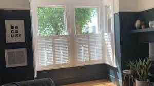 Cafe Style Bay Window Shutters