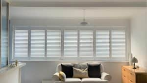 Hardwood Living Room Shutters