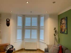 Hardwood Bay Window Shutters