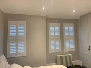 MDF Bedroom Shutters Closed